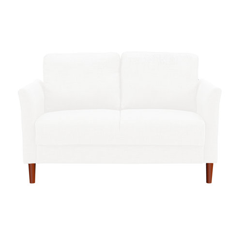 Winston Porter Felices 53.14" Linen Fabric Loveseat, Mini Sofa Loveseat